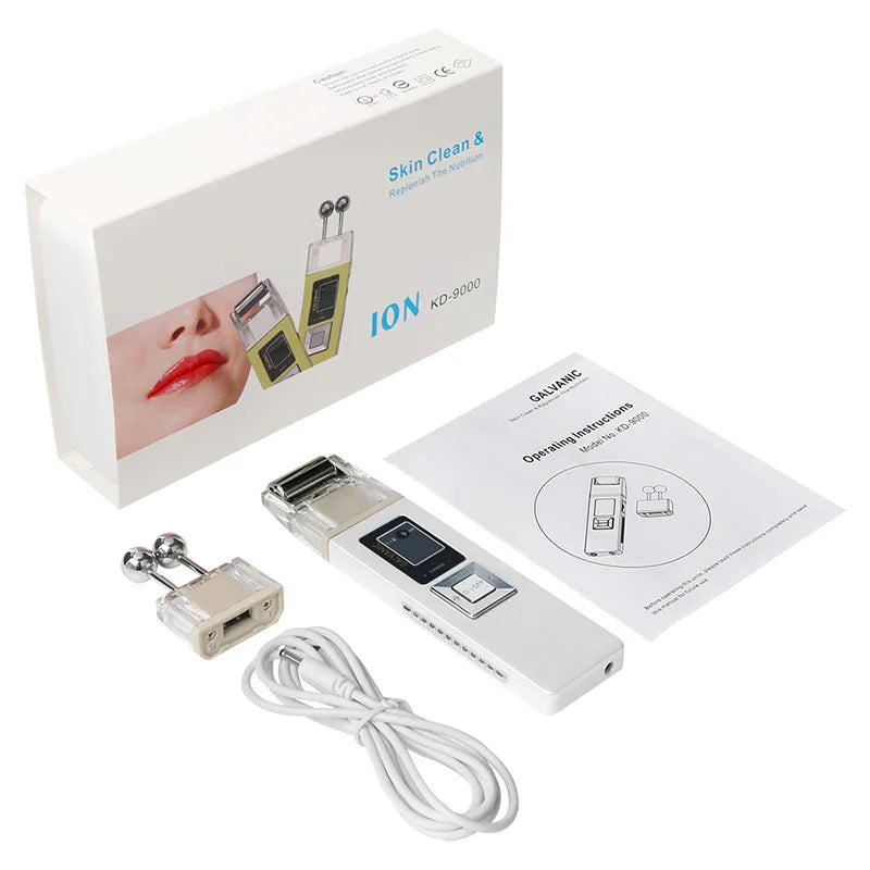 Wireless Galvanic Microcurrent Skin Firming Machine Facial Lifting Device Face Massage Roller Skin Tightening Skin Care Tools