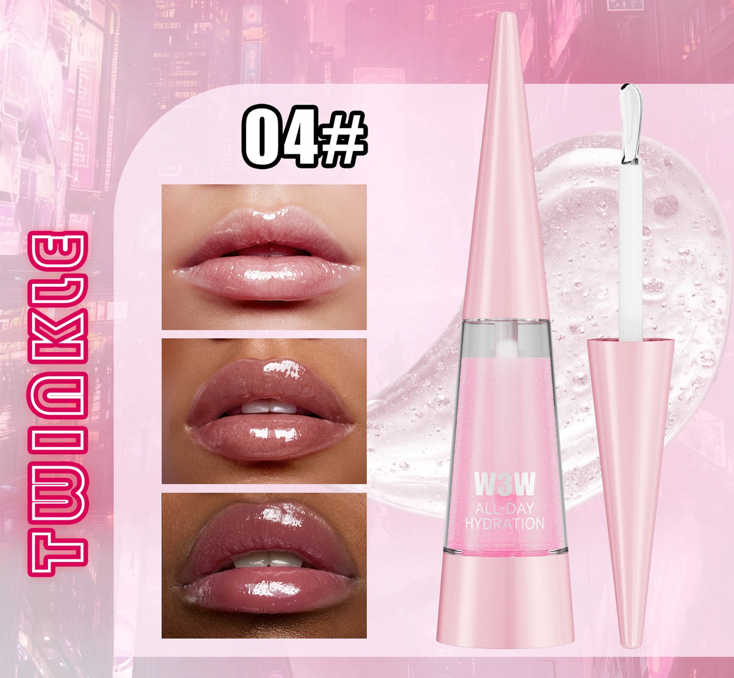 Lip Plumper, Moisturizing, Transparent, Lip Gloss, Stocking Stuffers, Fragrance-free, Korean Cosmetics