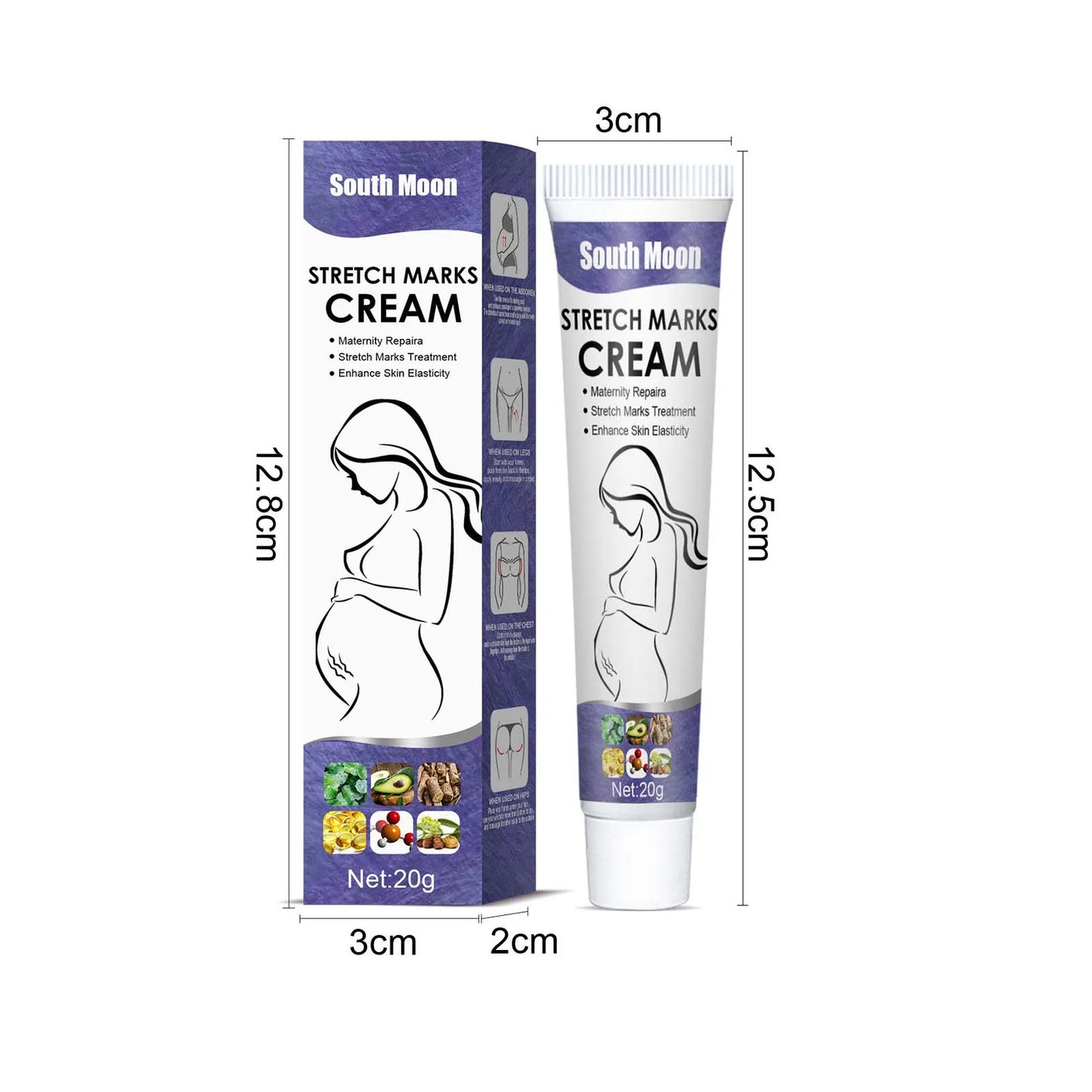 Pregnancy Stretch Removal Cream Fade Postpartum Obesity Lines Eliminate Body Belly Stretch Marks Improve Elasticity Firming Skin