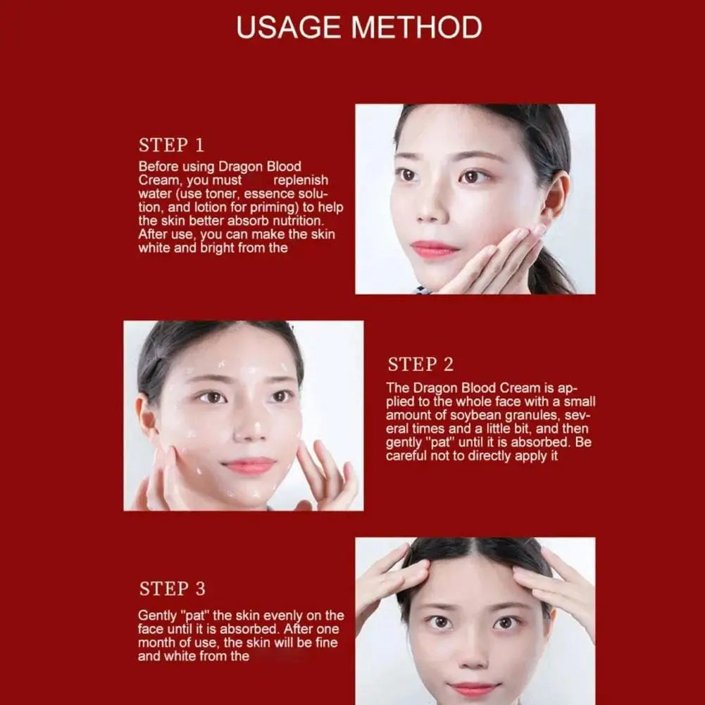 Dragon Blood Facial Cream 15g Anti Wrinkle & Moisturizing Formula Refines Pores & Improves Fine Lines Keeps Skin Smooth Soft