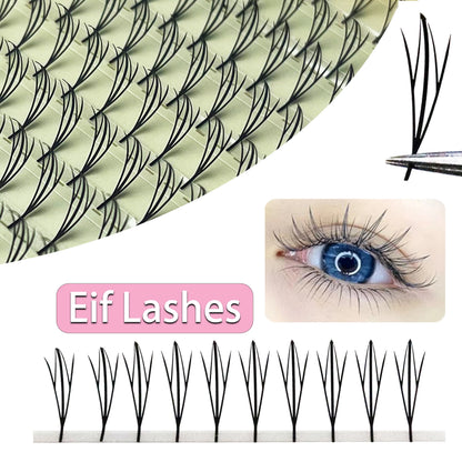 Anime Spire Eyelash Extension Feather Shape C/D Curl Premade Fans Tower Lashes Soft Lightweight Manga Effect False Lashes Makeup