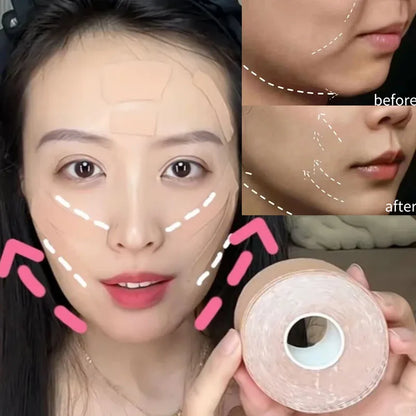 2.5CM*5M Instant Facial Lift Tape Face Neck Eyes Skin Lifting Tool Wrinkle Removal Sticker V Face Elastic Bandage Skin Care Tool