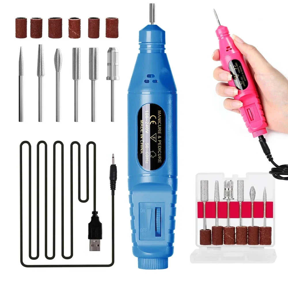 LINMANDA Electric Nail Drill Machine Nail Art Tools Machine Manicure Milling Cutter Nail Art Nail Drill Pen Salon Nail Equipment