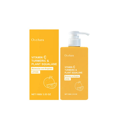 Turmeric Vitamin C Brightening Body Cream Deep Moisturizing Gentle Exfoliation Improve Dullness Even Skin Tone Nourishing Lotion