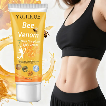 Bee Venom Body Cream 60g - Tightens & Moisturizes Skin, All Skin Types, Sculpting Care with Natural Ingredients
