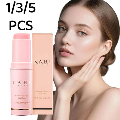 1/3/5PCS Korean Bounce Multi Balm Collagen Pink Stick Make Up Base Daily Deep Moisturizing Firming Lift Korean Skin Care