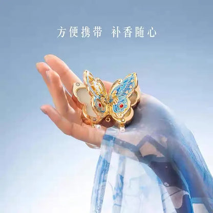 Forbidden City Butterfly Fragrance Balm (Solid) - Museum Cultural and Creative Product Ideal Gift for Weddings Birthdays