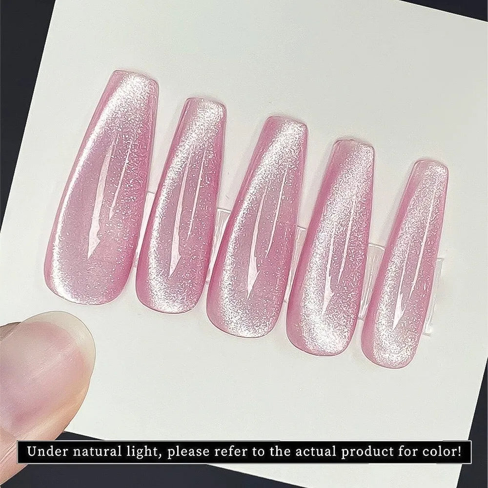 10ml Crystal Cat Eye's Magnetic Gel Nail Polish Reflective Glitter Cat Eye Gel Polish Nail Semi-permanent UV Gel Polish Manicure