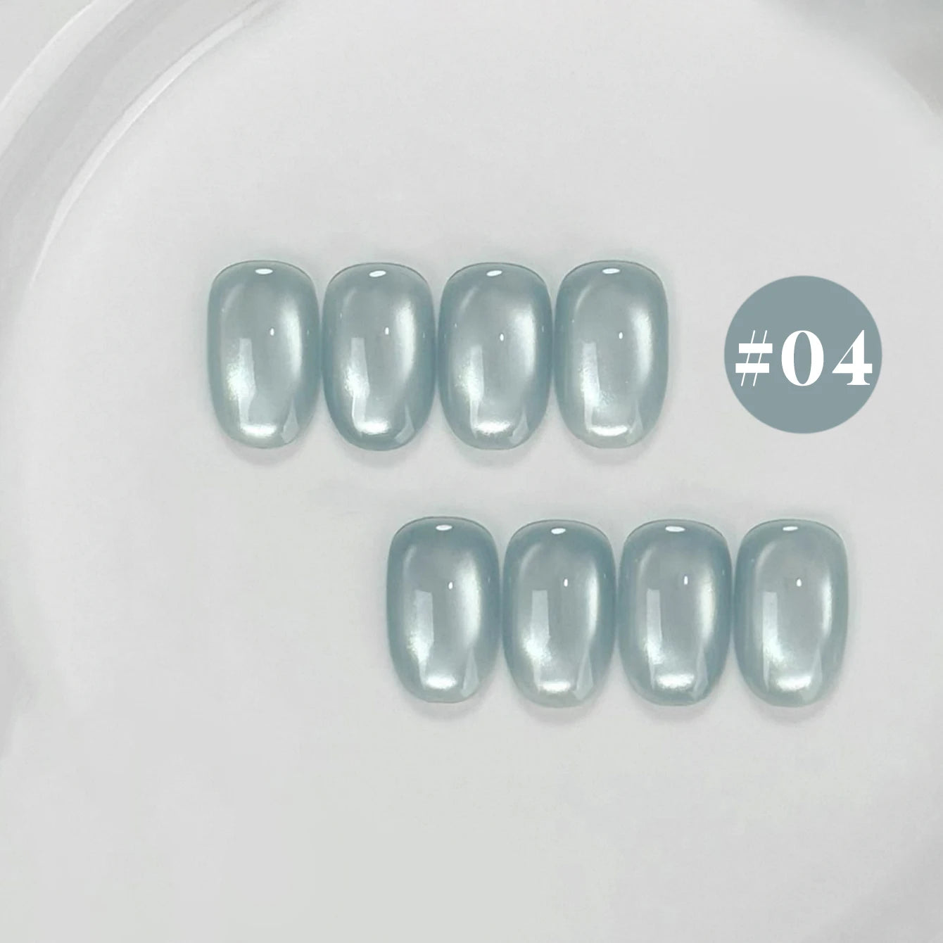 12ML 1-6PCS Summer And Autumn Island Glass Bead Magnet Cat Eye Gel Nail Polish Blue Nails Nail Art Nail Supplies