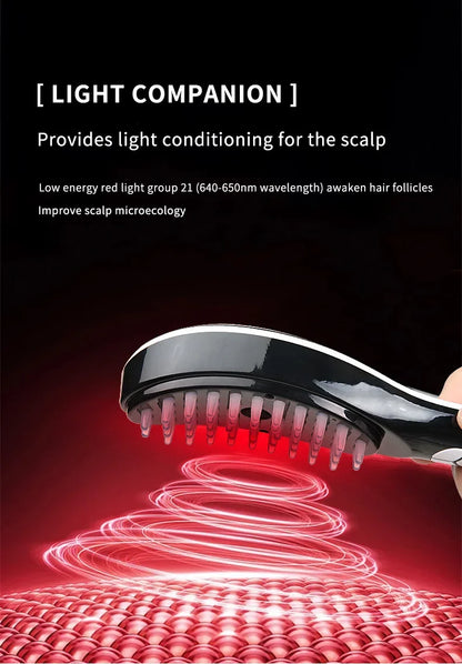 Electric Spray Massage Comb Hair Growth Vibration Head Massager Brush LED Anti Hair Loss Scalp Liquid Medicine Atomizing Comb