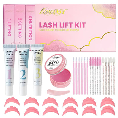 Lomansa New Brow Lift Perming Eyebrow Lifting Brow Lamination Kit Cling Film Nutrition Keratin Perming Lotion with Open Eyes Pad