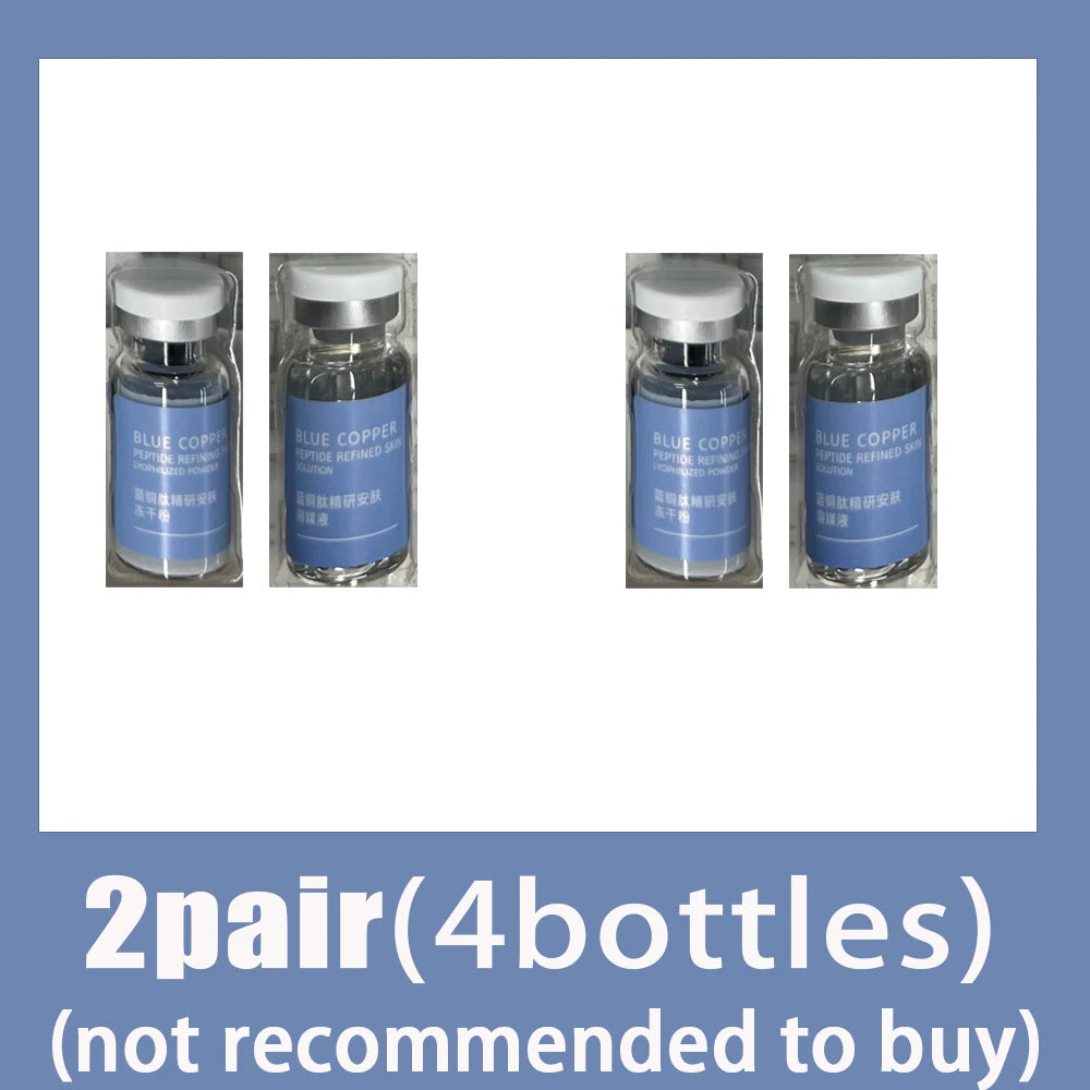 Blue Copper Peptide Freeze-Dried Powder Set Oligopeptide Anti Wrinkle Essence Shrink Pores Acne Treatment Skincare Serum