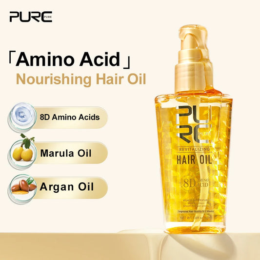 PURC Smoothing Argan Oil Hair Care Nourishing Soft Repair Damaged Frizz Hair Serum Scalp Treatment Hair Care Products