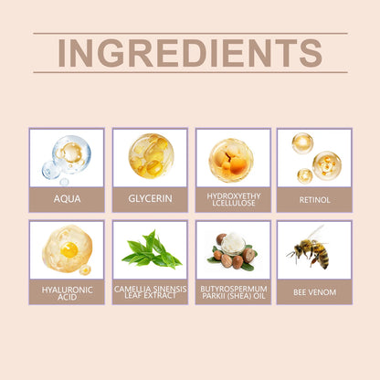 Hoygi Retinol Bee Venom Facial Capsules Gently Moisturize Facial Skin, Tighten and Improve Skin Quality, Moisturizing Capsules
