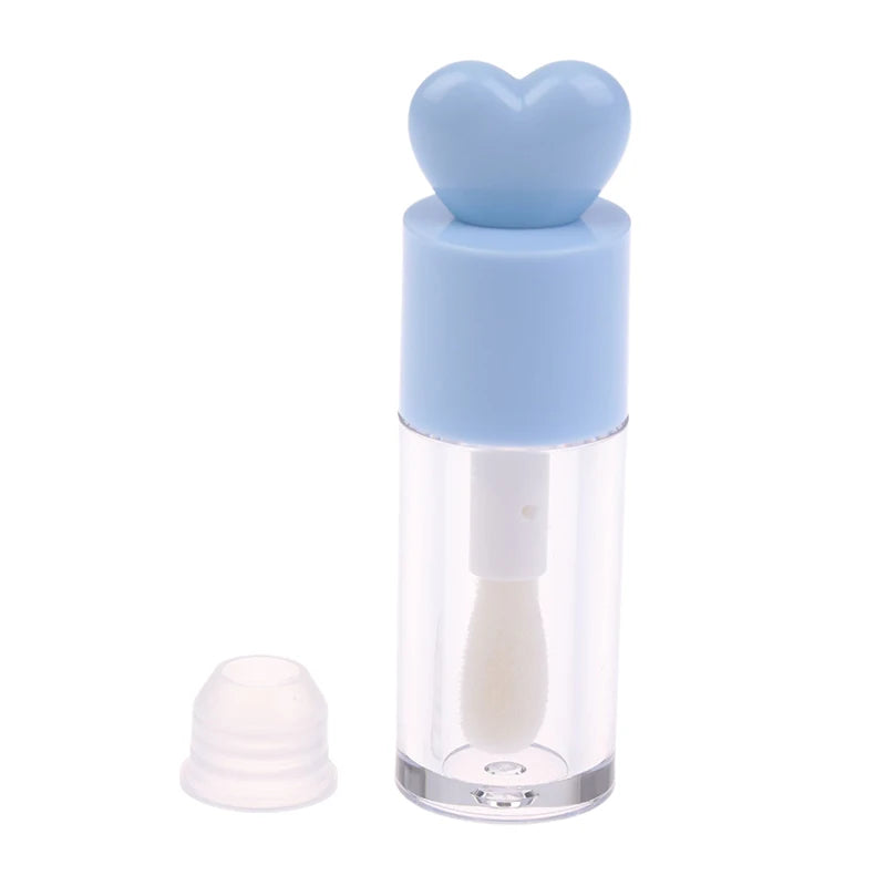 4ml Lip Gloss Tube Matte Transparent Thick Rod Large Brush Head Empty Bottle Lips Glaze Container Makeup Packaging Material