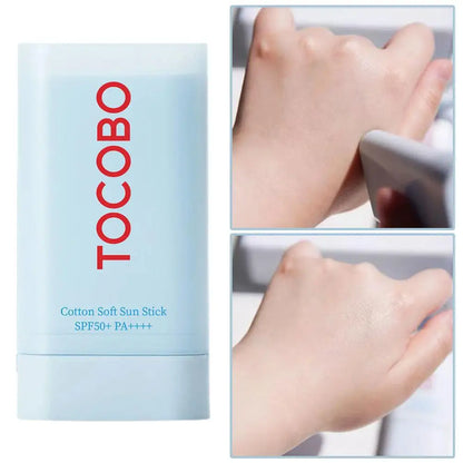 Sunscreen Refreshing Moisturizing Natural Concealer Anti-ultraviolet Cotton Protection Stick Easy Carry Brighten Skin Makeup