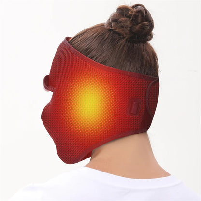 Electric Face Mask Heating Pad  Heat with 3 Temp Settings Headache Mask Sinus Pressure Relief Migraine Tension Headache Relief