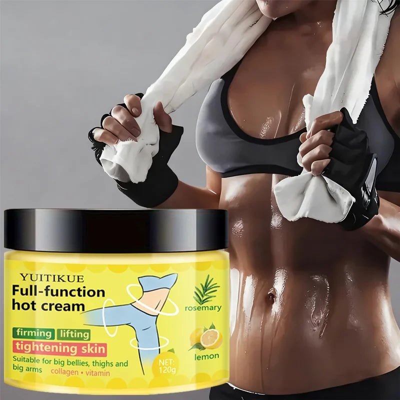 YUITIKU Multi-Function Hot Cream - Tightens and Lifts Skin, Suitable for Belly, Thighs, and Arms, Contains Collagen and Vitamins