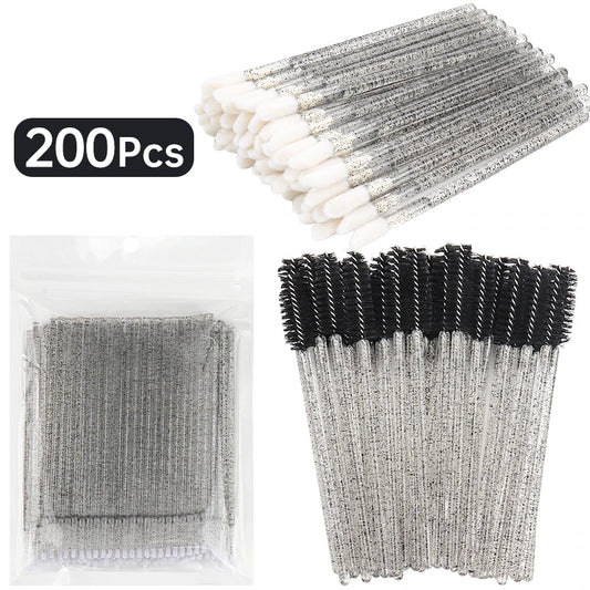 Wholesale 200 Pcs Eyelash Extension Removal Micro Makeup Set Brush Lipline Special Eyelash Brush for Women Lash Make Up Tool