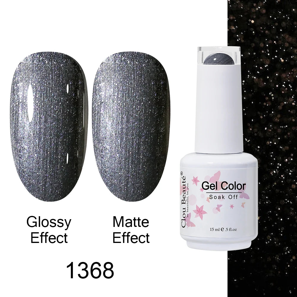Clou Beaute 15ml Nail Gel Polish Warm Color Dark Red Brown Semi Permanent Nail Art Manicure Soak Off LED UV Varnishes Lacquer