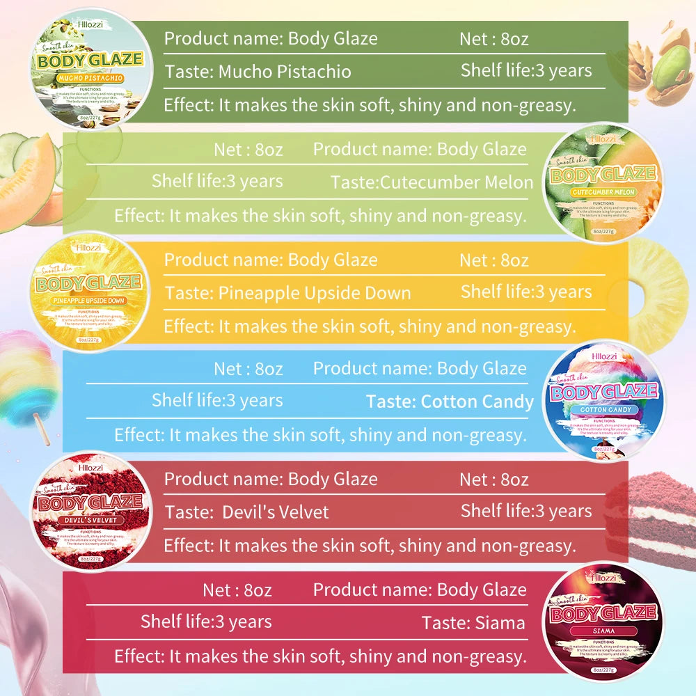 The Dreamy Body Glaze series offers body care, moisturizing, long-lasting fragrance, and a smooth, silky finish.