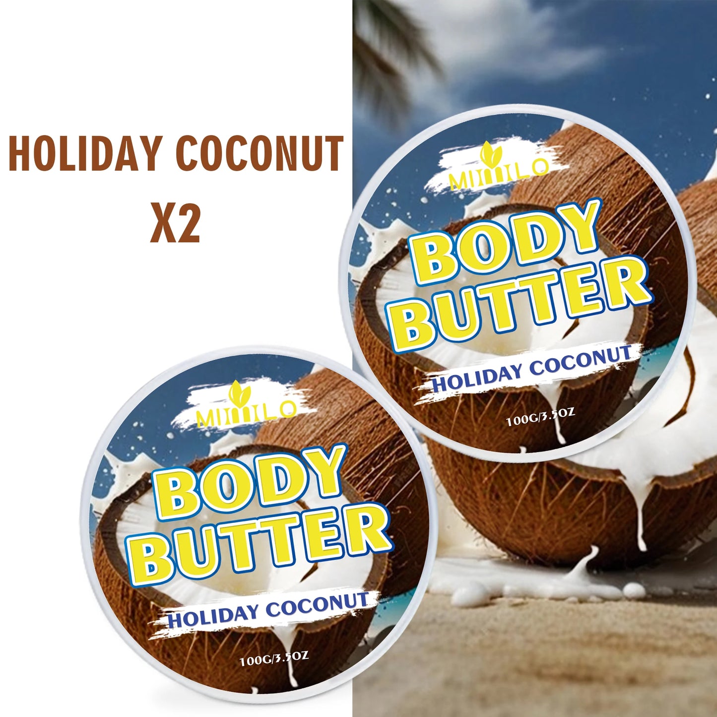 100g two bottles of body glaze - 8 flavors, daily nourishing and moisturizing - non-greasy, with storage bag