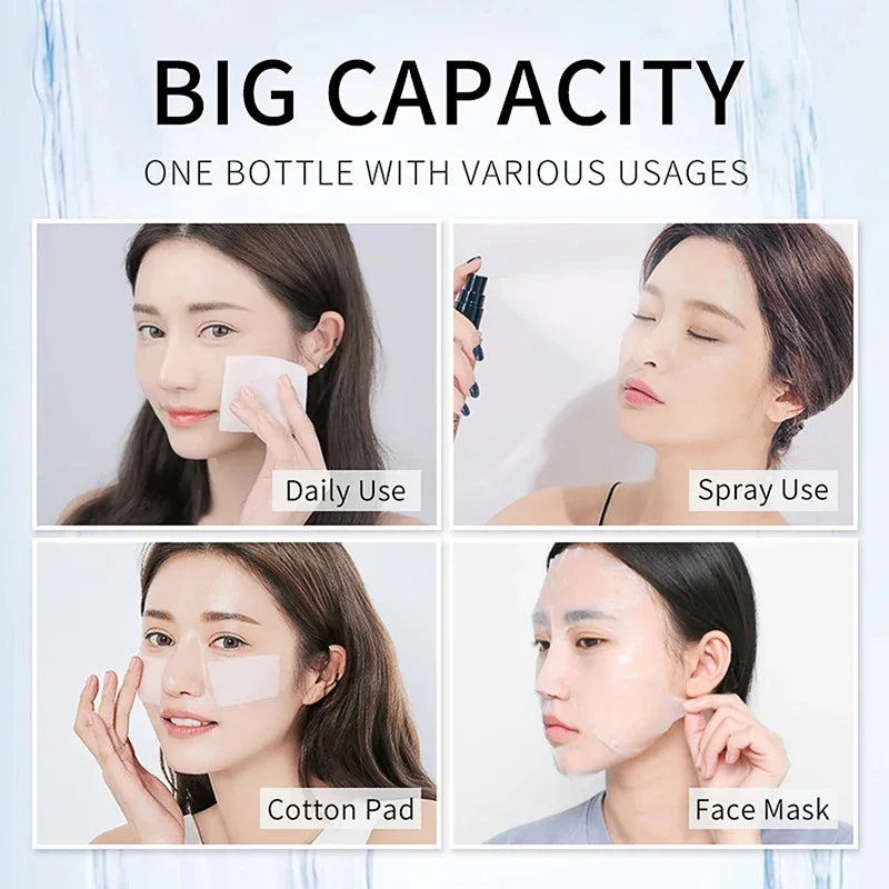 a 500ml  Large Capacity Essence Water Niacinamide Improve Dull Hyaluronic Acid Moisturize Dry Skin Facial Beauty Care Toner