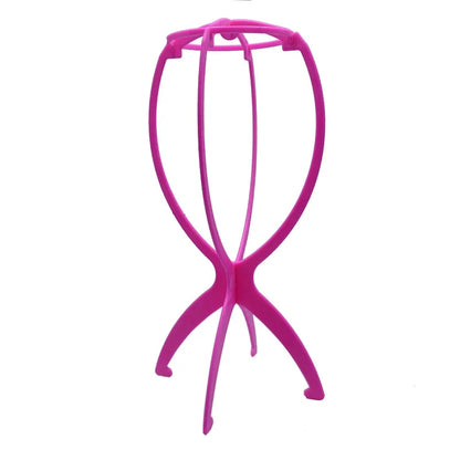 1PCS Folding Wig Stand Holder Plastic Adjustable Portable Hat Display Stand Durable Mannequin Dummy Head Plastic