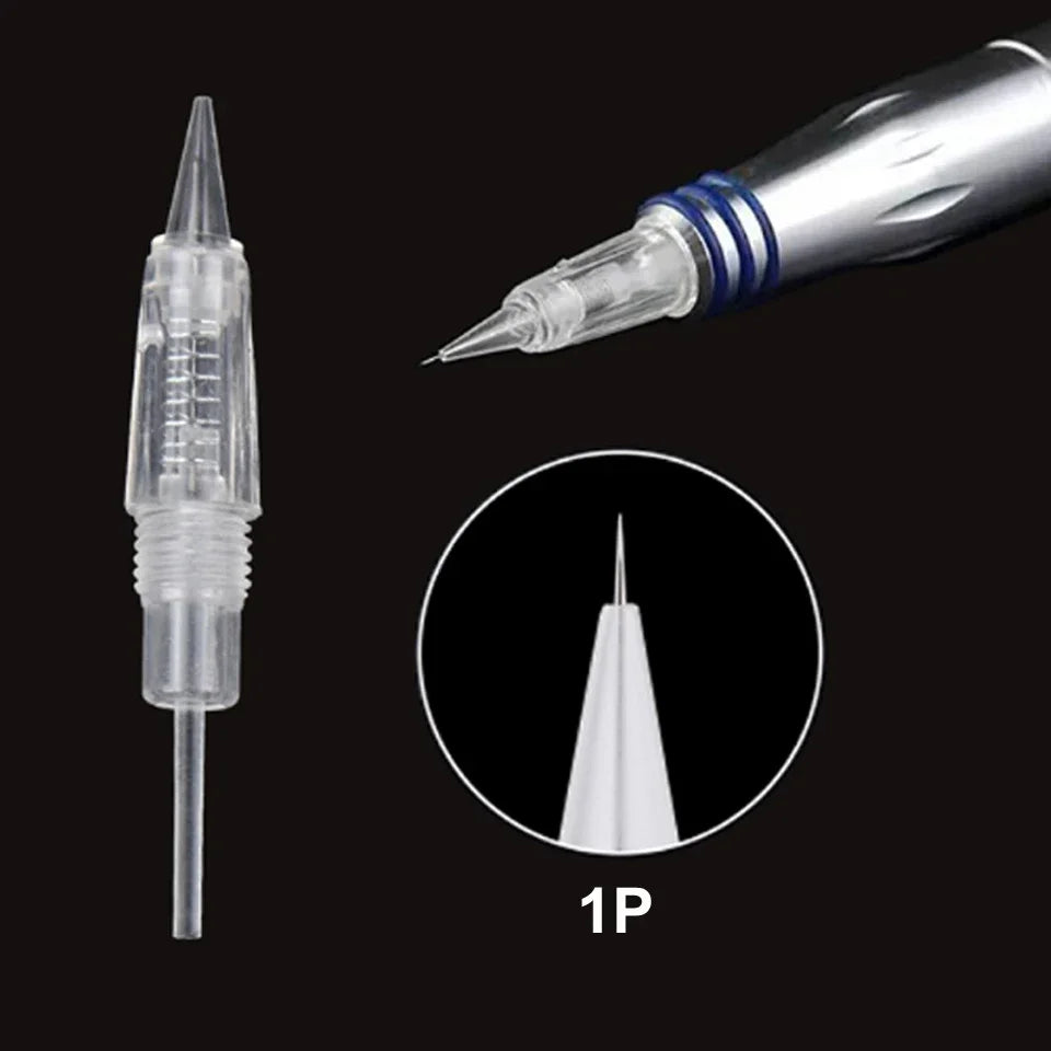 5PCS Microneedles Disposable Screw Needle Cartridge For Premium Charmant Permanent Tattoo Machine 1P 1D 2P 3P 3FP 5P 5FP 7FP 7P