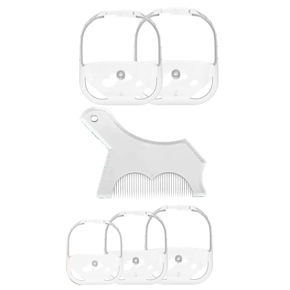 Men Beard Styling Tool Goatee Shaving Template Beard Shaving Face Care Modeling Grooming Ultra-thin Edge Beard Comb