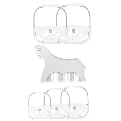 Men Beard Styling Tool Goatee Shaving Template Beard Shaving Face Care Modeling Grooming Ultra-thin Edge Beard Comb
