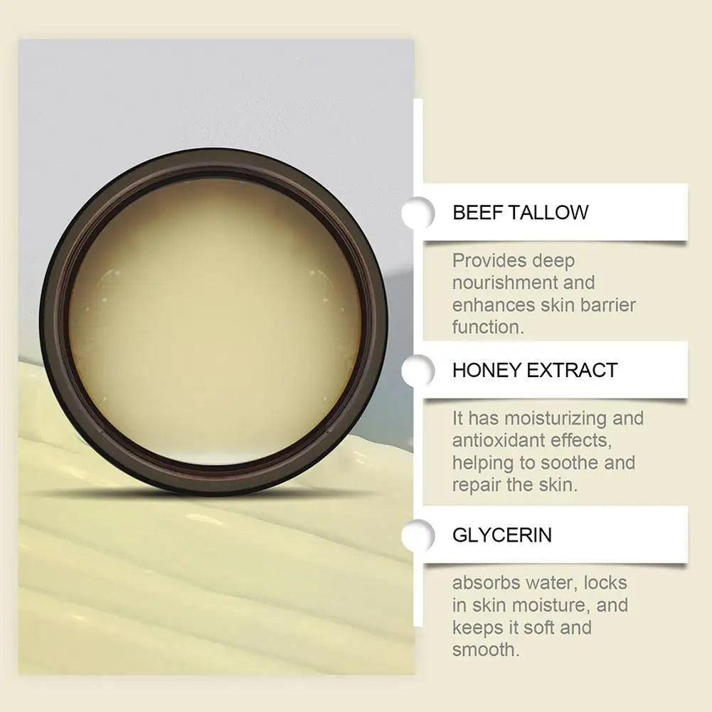 60g WoodSleep Tallow Honey Balm Moisturizing Cream  With Grass Fed Beef Tallow Nourishing gentle care for the skin