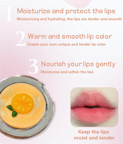 Herorange Nude Tinted Lip Balm Moisturizing Anti-Drying Autumn and Winter Lip Care Lightens Lip Lines Color-Changing Lip Balm