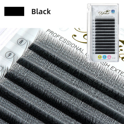 Yelix 2D Y Shape Eyelashes Extension Hand Woven Premium B C D L M Natural Single Tip Lashes Supplies Makeup Mesh Net Cross Lash