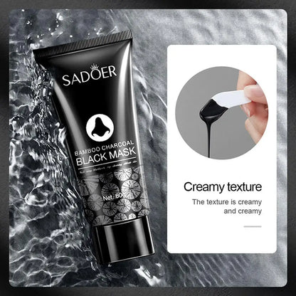 60g Bamboo Charcoal Blackhead Remover Face Mask Deep Cleansing Spots Acne Treatment Peal-off Nose Mask Face Skin Care