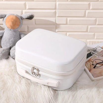 14 inch Lightweight Mini Travel Suitcase Cosmetic Box Waterproof Hand Luggage Organizer Makeup Case Protable Small Boarding Case