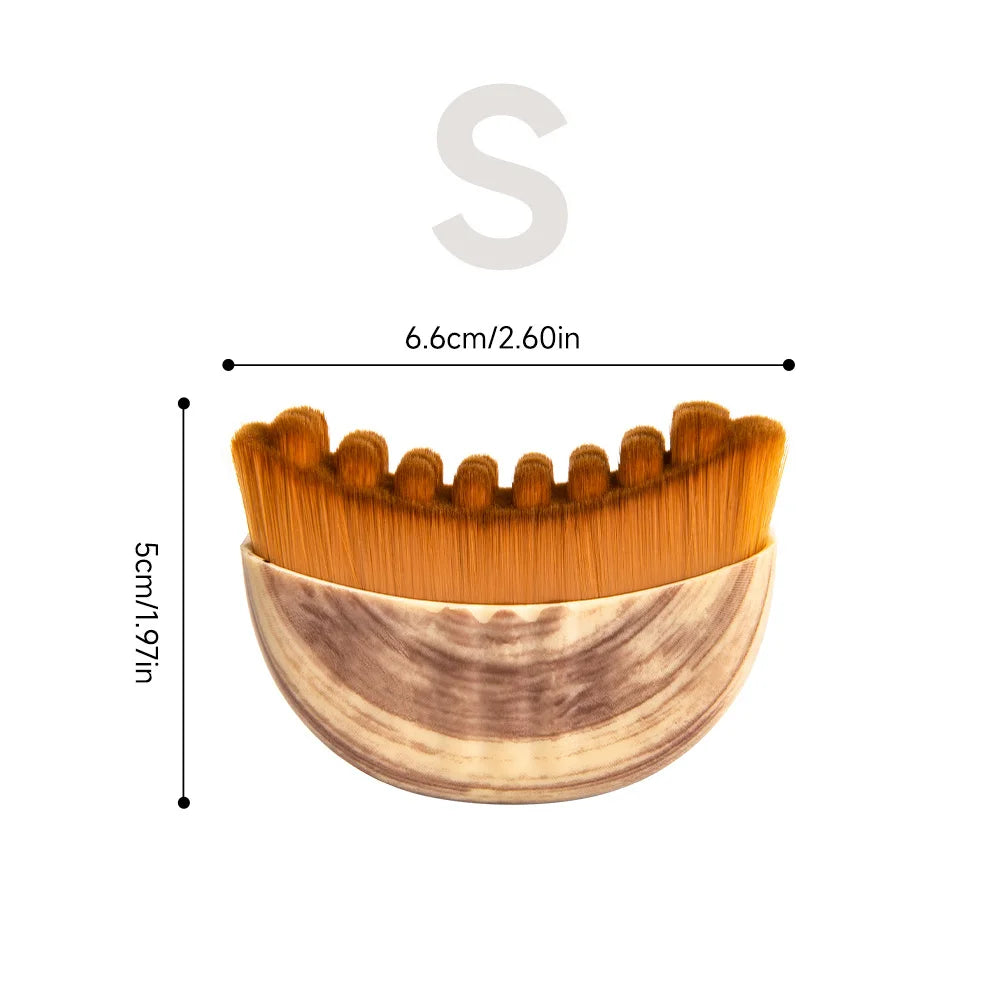 Lymphatic Contour Face Brush Soft Exfoliation Brush Reduce Puffiness Relief Fatigue Massager Skin Sculpting Tool Dry Brushing
