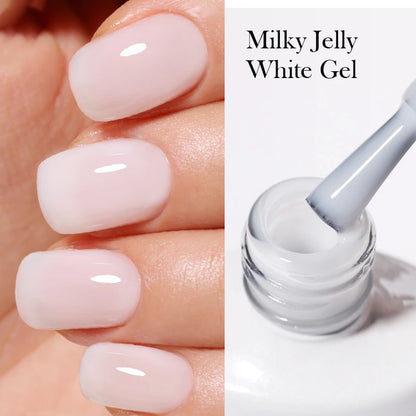 BORN PRETTY 10ml Nude Pink Gel Nail Polish Varnis Semi Permanent Nail Gel Varnish Soak Off UV Gel for Valentine's Day Gift Nails