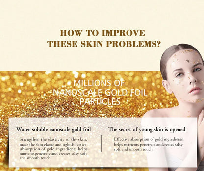 ARTISCARE 24k gold serum six peptides 20ml whitening moisturizing hyaluronic acid serum for face anti wrinkles facial skin care
