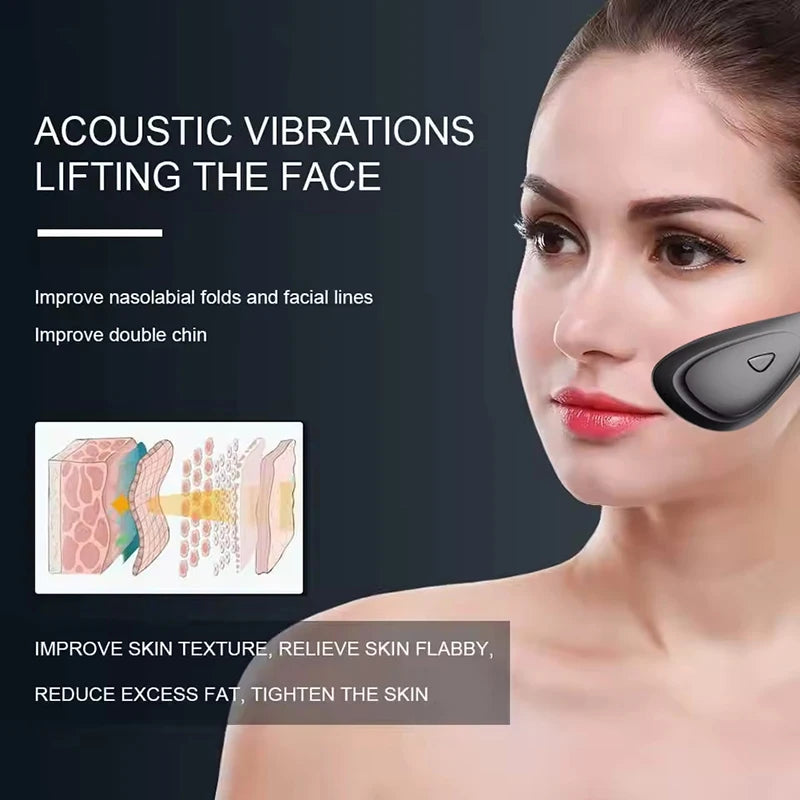 NEW Electric V Face Lifting Massager Face Slimming Belt Facial Muscle Stimulator Facial Tightening Machine EMS V-Face Exerciser
