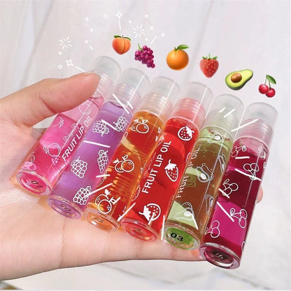 Fresh Fruit Roll-on Lip Balm Lip Makeup Primer Moisturizing Clear Transparent Lipoil Long Lasting Hydrating Lip Gloss Cosmetics