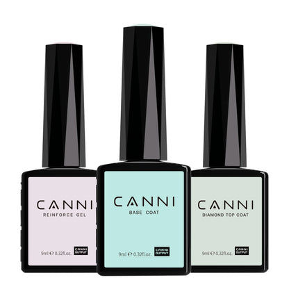 9ml CANNI TPO FREE HEMA FREE Ultra Consistency Nail Gel Polish Set Round Brush Semi Permanent Soak Off UV LED Gel Nail Kit