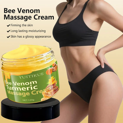 YUITIKUE Firming Cream 120g - Bee venom and turmeric, firms, nourishes, and revitalizes, fast-absorbing.