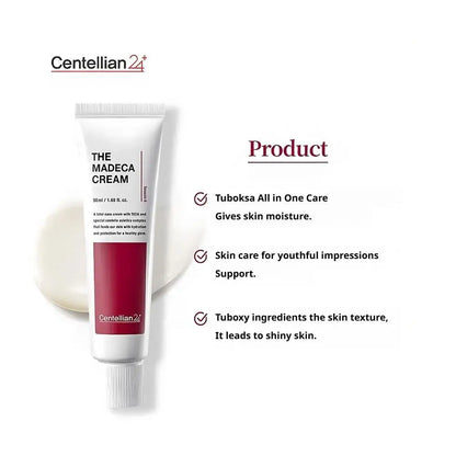 Centellian 6th Generation The Madeca Cream, Active Whitening, Antioxidant, Long-lasting Hydrating, Repairing Dry Skin, Skincare