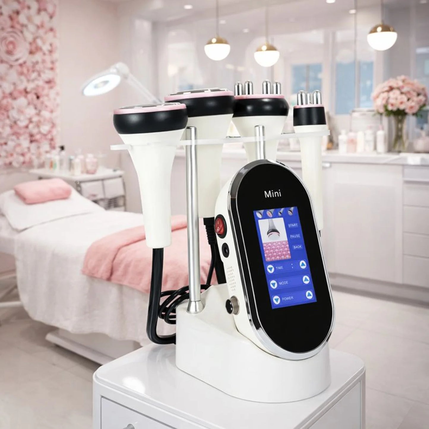 40K 4 IN 1  Body Slimming  Cavitation Ultrasonic Weight Loss Skin Rejuvenation Beauty Machine Multipolar Skin Tighten Anti-wrink
