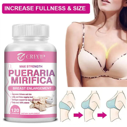 Pueraria Mirifica - Supports Women's Body Management, Skin Elasticity, Promotes Breast Development, and Increases Body Curves