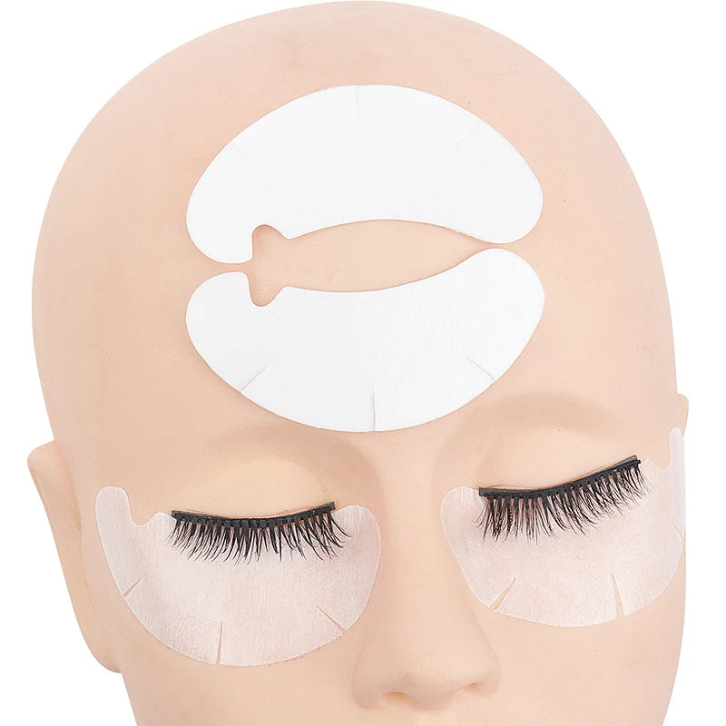 50 Pairs Eyelash Extension U-shaped Incision Gel Paper Patches Grafting False Lashes Under Eye Pad Stickers Tips Makeup Tools