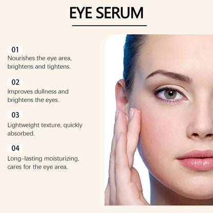 Jaysuing Caffeine Eye Serum Anti Wrinkle Firming Skin Remove Dark Circles Brighten Eyes Ageless Instantly Moisturize Nourish Eye