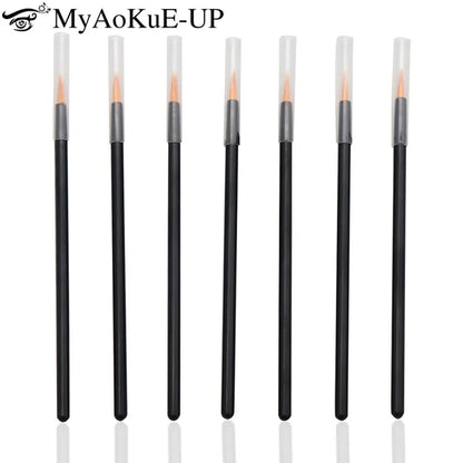 50pcs Disposable Nail Art Brush Eyeliner Eyeline Makeup Tools Manicure Painting Pen Beauty Tool Nail Gel Liner Brushes