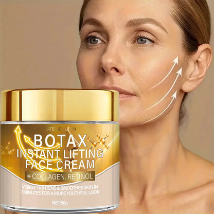 Botax Instant Lifting Face Cream. Collagen Retinol Formula. Visibly Tightens Smooths Skin. 2 Minute Youthful Look. 50g Net.